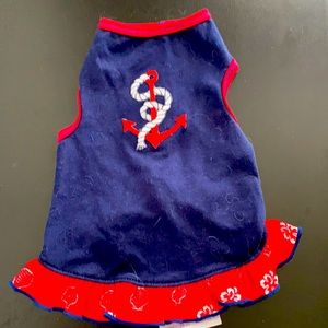 NWT Small Nautical Dog Dress